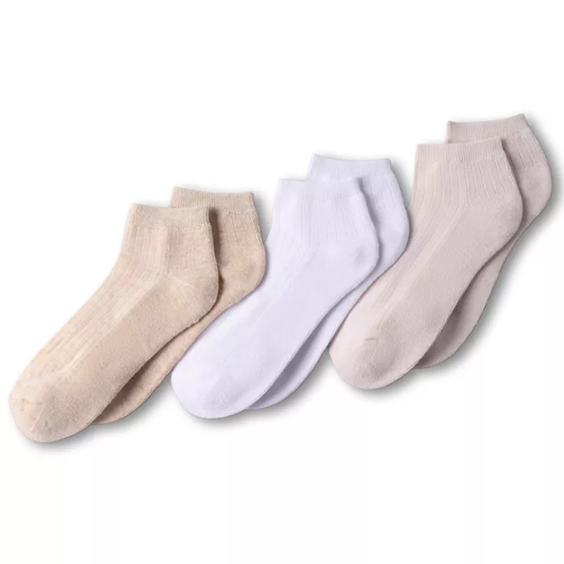 Women's Soft Half Cushion Quarter Crew Socks 3 Pack, alternative image