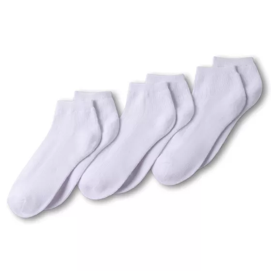 Women's Soft Half Cushion Quarter Crew Socks 3 Pack - primary