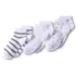 Women's Cotton Multi Print Quarter Crew Socks 3 Pack, alternative image