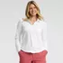 Women's Long Sleeve Button Front Garden Tee - Sunshade UPF 50 Quick Dry, Front