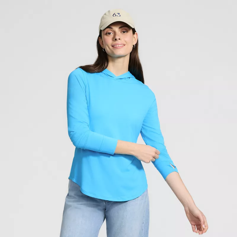 Women's Long Sleeve Hooded Garden Tee - Sunshade UPF 50 Quick Dry, alternative image