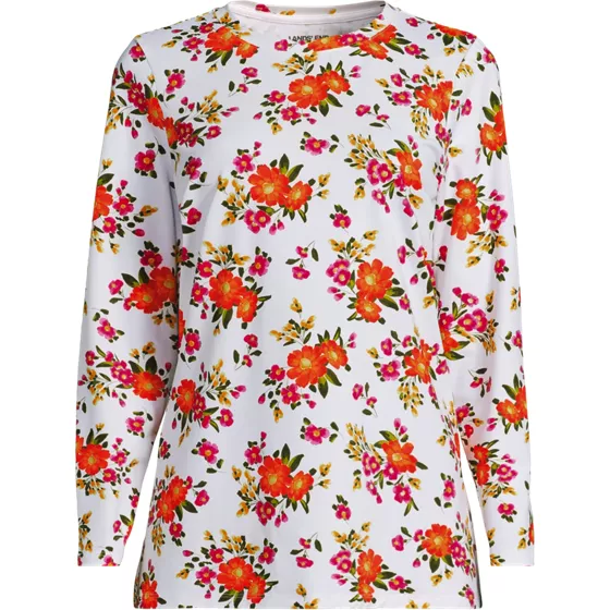 Women's Long Sleeve Split Hem Garden Tunic Tee - Sunshade UPF 50 Quick Dry - primary