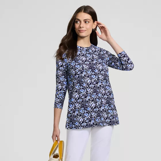 Women's Long Sleeve Split Hem Garden Tunic Tee - Sunshade UPF 50 Quick Dry - primary