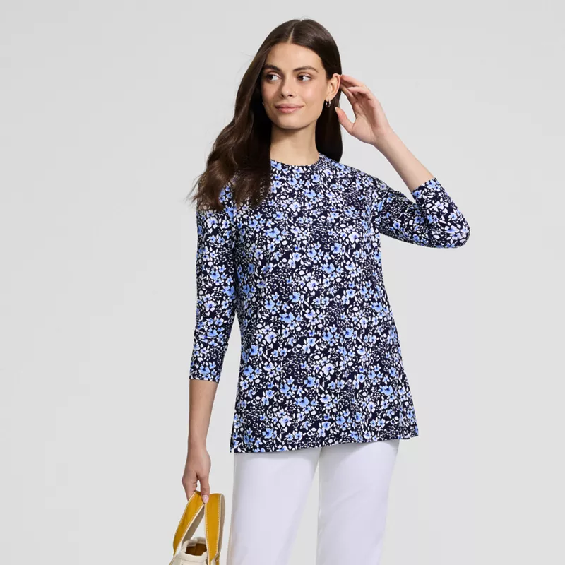 Women's Long Sleeve Split Hem Garden Tunic Tee - Sunshade UPF 50 Quick Dry, alternative image
