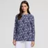 Women's Long Sleeve Split Hem Garden Tunic Tee - Sunshade UPF 50 Quick Dry, Front
