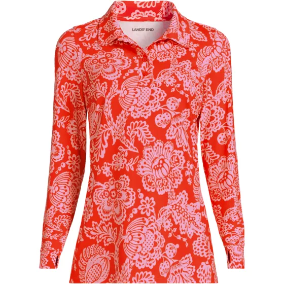 Women's Long Sleeve Garden Polo - Sunshade UPF 50 Quick Dry - primary