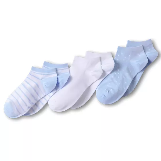 Women's Cotton Patterned Ankle Socks 3 Pack - primary