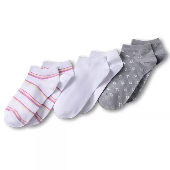 Women's Cotton Patterned Ankle Socks 3 Pack - primary