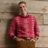 Men's Long Sleeve Cotton Wool Holiday Fair Isle Crewneck Sweater, alternative image