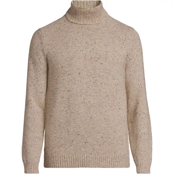 Men's Long Sleeve Cotton Wool Turtleneck Sweater - primary