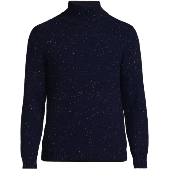 Men's Long Sleeve Cotton Wool Turtleneck Sweater - primary