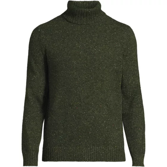 Men's Long Sleeve Cotton Wool Turtleneck Sweater - primary