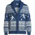 Men's Long Sleeve Cotton Blend Skier Fair Isle Cardigan, Front
