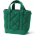Small Quilted Canvas Open Top Tote, Back