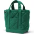 Small Quilted Canvas Open Top Tote, Front