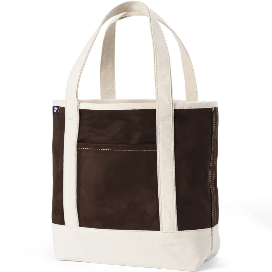 Medium Faux Suede Open Top Tote Bag view 3