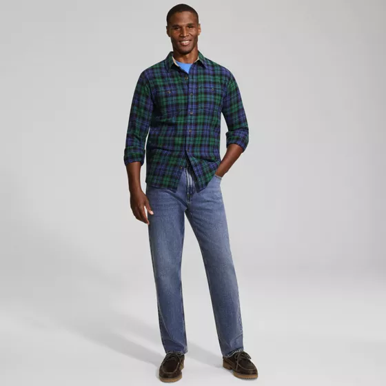 Men's Stretch Comfort Waist Classic Straight Fit Jean - primary