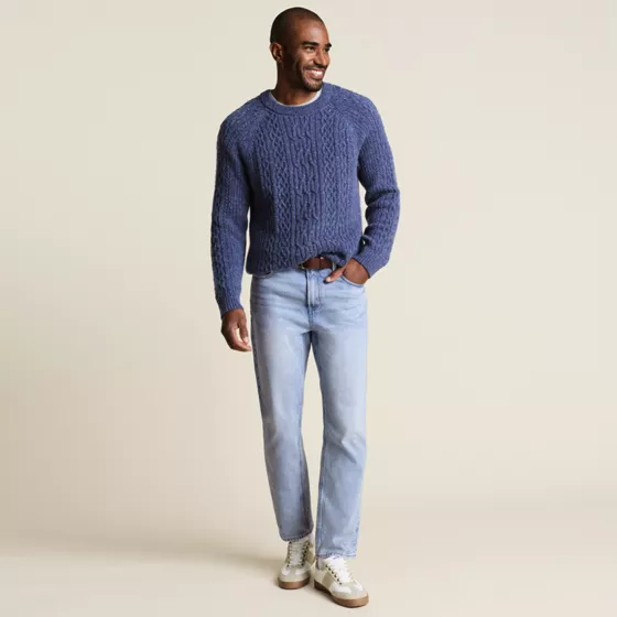 Men's Stretch Comfort Waist Classic Straight Fit Jean - primary