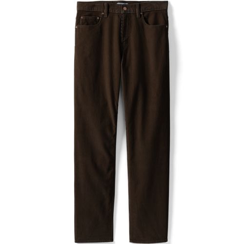 Comfort Waist Classic Fit Corduroy Trousers, Men, size: 33 30, regular, Brown, Spandex/Cotton-blend, by Lands' End