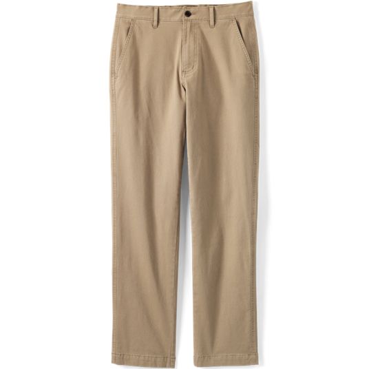 Men's Flannel Lined Chinos | Lands' End