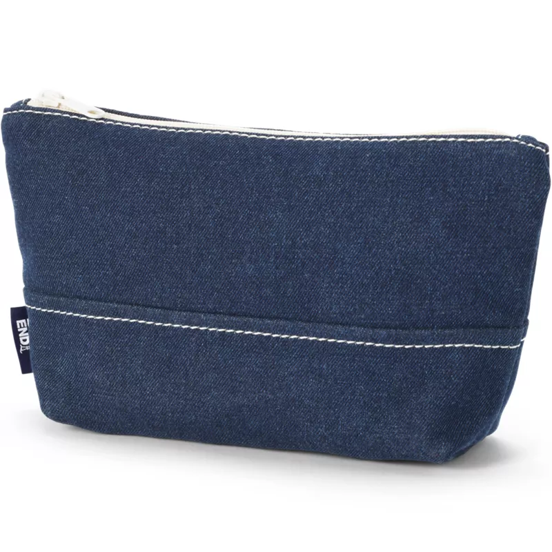 Zip Denim Pouch, Front