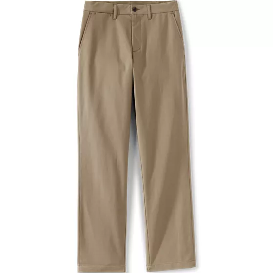 Men's Travel Kit Comfort Waist Classic Straight Fit Chino Pant - primary