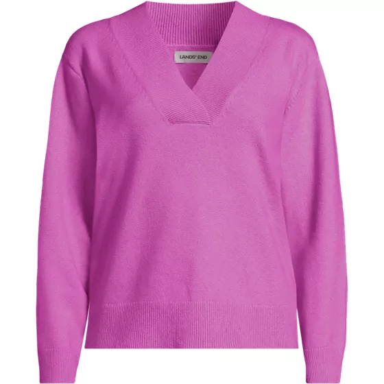 Women's CashTouch Deep V-neck Sweater - primary