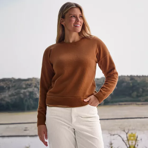 Women's CashTouch Perfect Crew Neck Sweater - primary