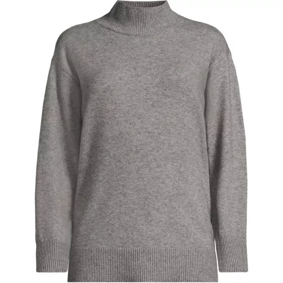 Women's Plus Size CashTouch Tunic Turtleneck Sweater - primary
