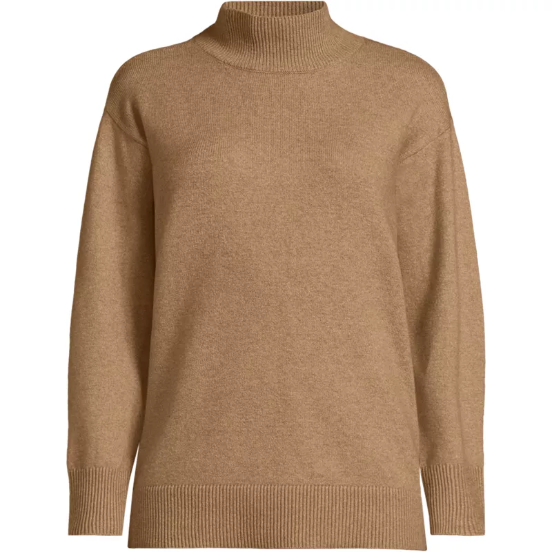 Women's CashTouch Tunic Turtleneck Sweater, Front