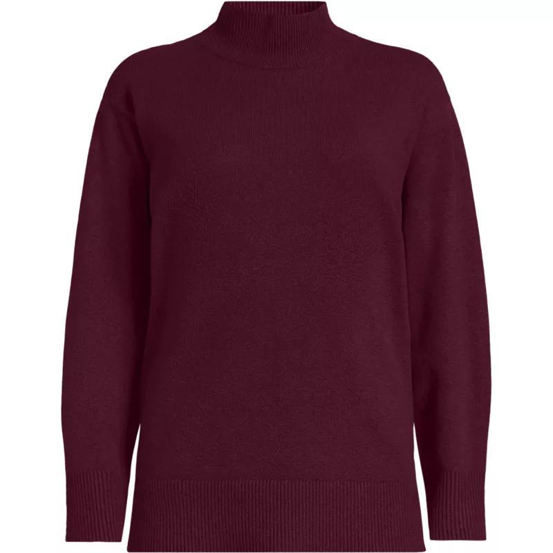 Women's CashTouch Tunic Turtleneck Sweater, Front