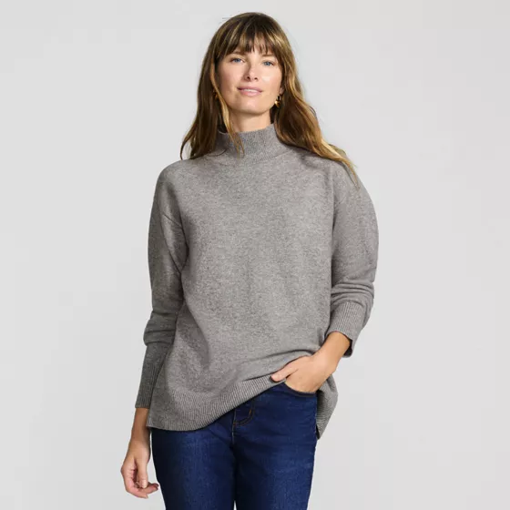 Women's CashTouch Tunic Turtleneck Sweater - primary