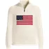 Men's Long Sleeve Drifter Flag Quarter Zip, Front