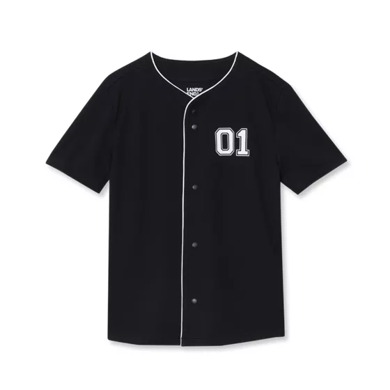 Boys Active Button Up Jersey Top - primary
