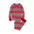 Kids Holiday Long Sleeve Top and Bottom Snug Fit Pajama Set, alternative image