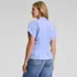 Women's Stretch Poplin Dolman Sleeve Pleated Front Top, Back