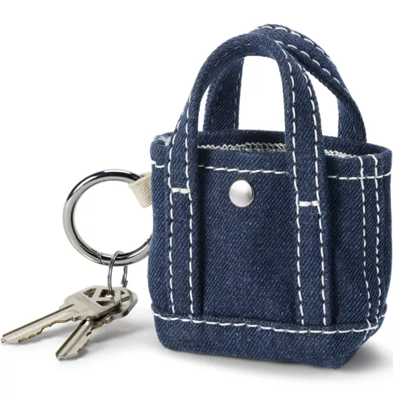 Micro Denim Tote Charm - primary