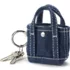 Micro Denim Tote Charm, Front