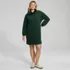 Women's Bedford Quarter Zip Popover Dress, Front
