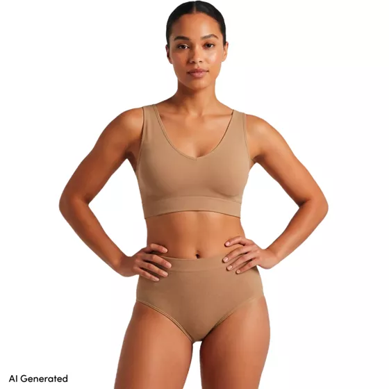 Women's Wire Free Bralette With Removable Pads - primary