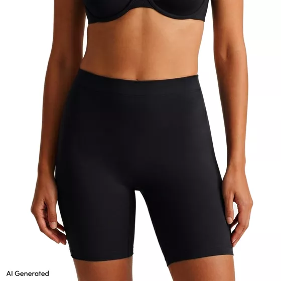 Women's Mid Waist Thigh Shaper Contour Flex Bottoms - primary