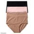 Womens High Rise Full Coverage Soft Essential Everyday Brief Panties 3 Pack, alternative image
