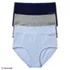 Womens High Rise Full Coverage Soft Essential Everyday Brief Panties 3 Pack, alternative image