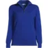 Women's Cotton Mock Neck Quarter Zip Sweater, Front