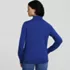 Women's Cotton Mock Neck Quarter Zip Sweater, Back