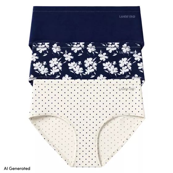 Womens Brief True Solutions Light Weight Microfiber Basic Panties 3 Pack - primary