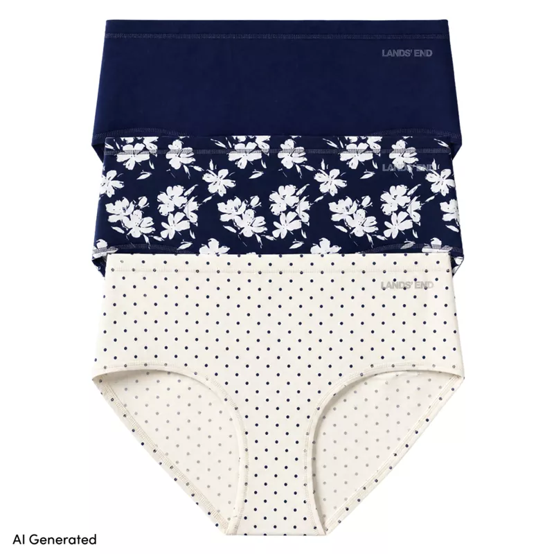 Womens Brief True Solutions Light Weight Microfiber Basic Panties 3 Pack, alternative image