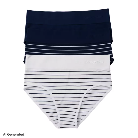 Womens Hipster Cotton Comfort Seamless Basic Panties 3 Pack - primary