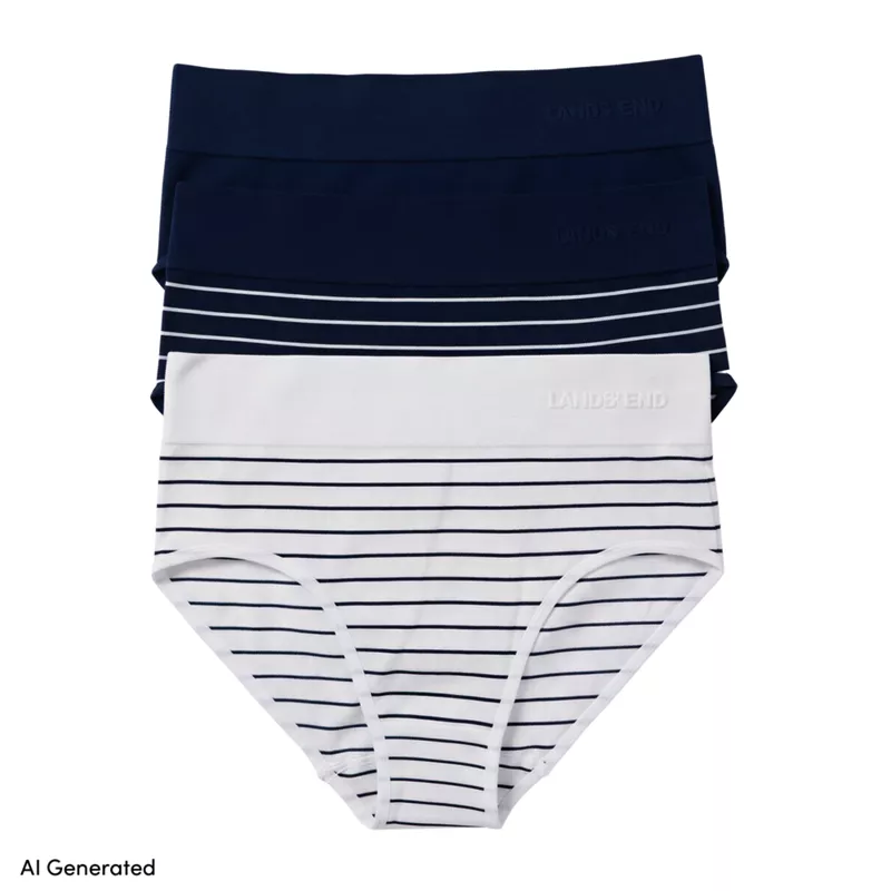 Womens Hipster Cotton Comfort Seamless Basic Panties 3 Pack, alternative image