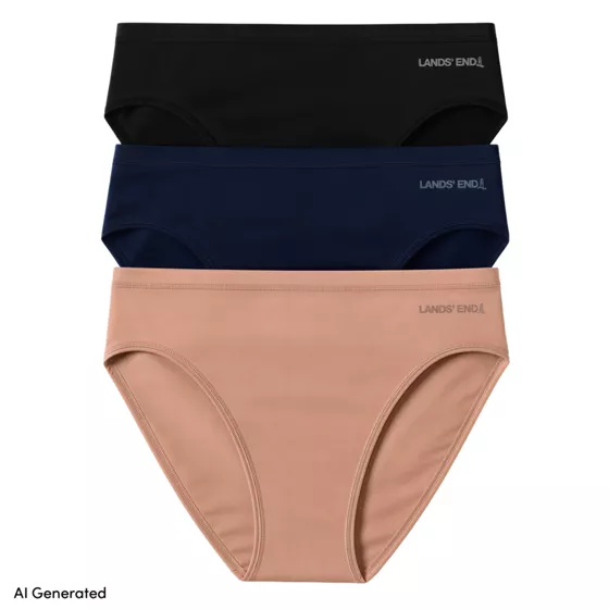 Womens Bikini True Solutions Light Weight Microfiber Basic Panties 3 Pack - primary